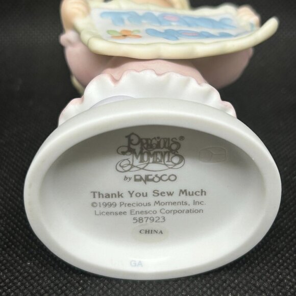 PRECIOUS Moments "Thank you sew much” figurine - Picture 3 of 3